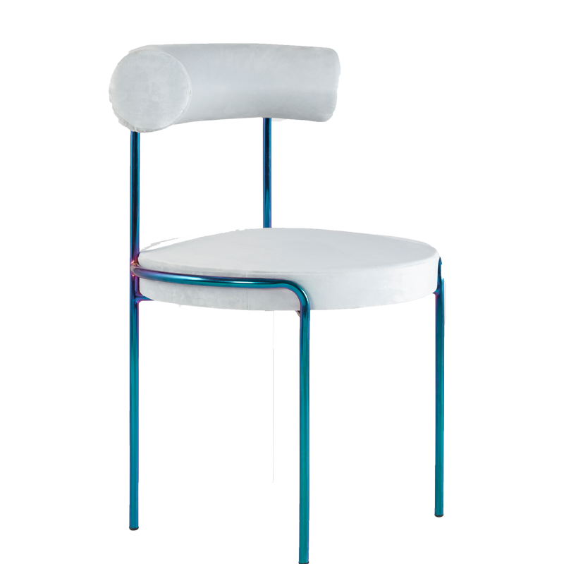 Shop Furniture \ Shop Chair \ Shop Seating \ Shop Dining chair \ Round Chair \ Shop Office chair \ Shop Study Chair \ White chair \ Upholstered Seating \ Backrest chair