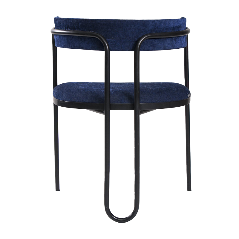 Shop Furniture \ Shop Chair \ Shop Seating \ Shop Dining chair \ Loop Chair \ Shop Office chair \ Shop Study Chair \ Blue chair \ Upholstered Seating \ Backrest chair \ Shop Bar Chair