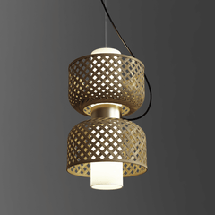 Metamorphosis Pendant Lamp H-008BB\ Wall light\ Ceiling light\ Wall hanging light\ Wall lamp\ Bedroom light\ Living room light\ Office light\ Bamboo lamp\ Brass finish