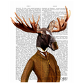 Moose In Suit Portrait