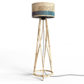 Mushroom Bamboo Floor Lamp
