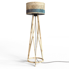 Mushroom Bamboo Floor Lamp with stand