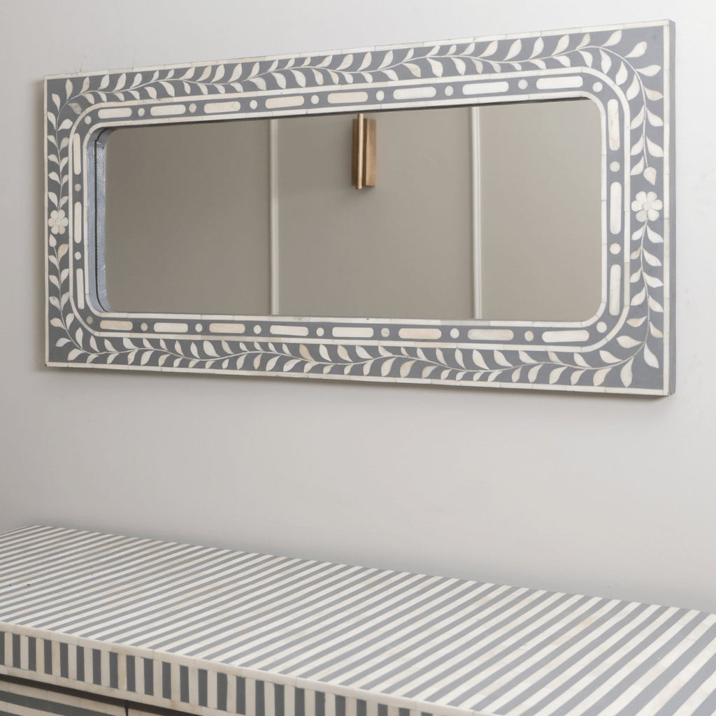 Shop Decor \ Shop Home Decor \ Shop Mirrors \ Shop Rectangular Mirror \ Shop Wall Mirror \ Shop Decorative Mirrors \ Shop Bathroom Mirrors \ Shop Vanity Mirrors \ Shop Modern Mirrors \ Antique Mirrors \ Customizable Mirror \ Bone Inlay Mirror