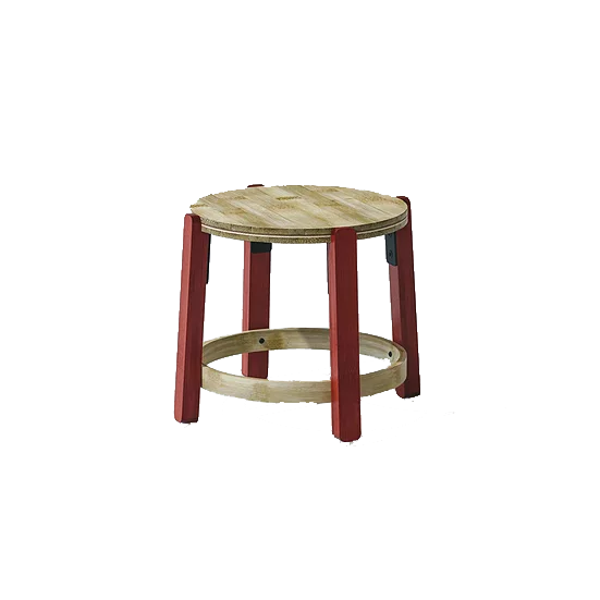 Shop Furniture \ Shop Stool \ Shop mini stool \ Shop Sustainable stool \ Shop Round Stool \ Kitchen stool \ Seating stool \ Red stool