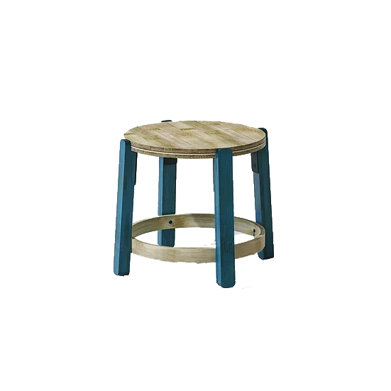 Shop Furniture \ Shop Stool \ Shop mini stool \ Shop Sustainable stool \ Shop Round Stool \ Kitchen stool \ Seating stool \ Blue stool