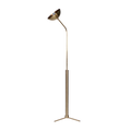 Rhythm Floor Lamp Brass Dome