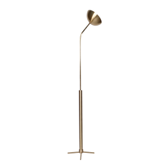 Brass Floor Lamp side profile highlighting its base and stand construction detail
