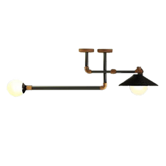 Mechanist N101 pendant lamp with dual arms and a minimal matte-black body