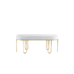 Shop Furniture \ Shop Chair \ Ottoman Bench \ Shop Seating \ Shop Bench \ Home Bench \ Loop Bench \ White Seating Bench \ Shop Office Bench \ Upholstered Seating