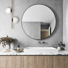 Debonair Brass-Gold Pendant Light, installed in BATHROOM next to mirror