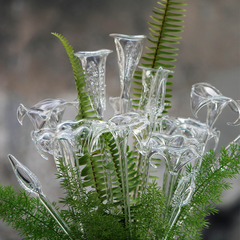 Decorative glass decor, Flower Stems in lily flower design