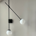 Frosted Glass Wall Light Fixture / Wall Sconce