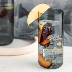 Close view of premium Juliette Cocktail Glass- Grey