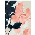 Indigo and Blush Leaves II
