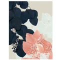 Indigo and Blush Leaves III
