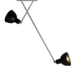 Scandi Two-Arm Ceiling Light Fixture