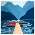 Lake Quai and Mountains