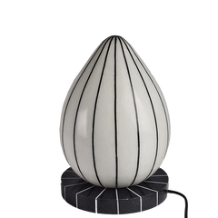 Black & White Makrana Marble Lamp