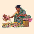 Mogra & Marigold 4 Fine-Art Giclee Print