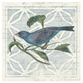 Monument etching Tile ll Blue Bird