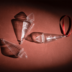 Noor - Cone Glass Ornament by Glass Forest