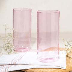 Premium 2 Juliette Cocktail Glasses in pink color