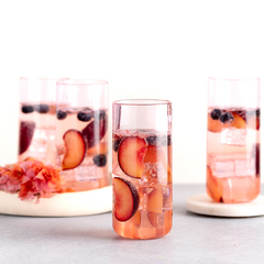 Juliette Cocktail Glasses in pink color, perfect drinkware set for your collection