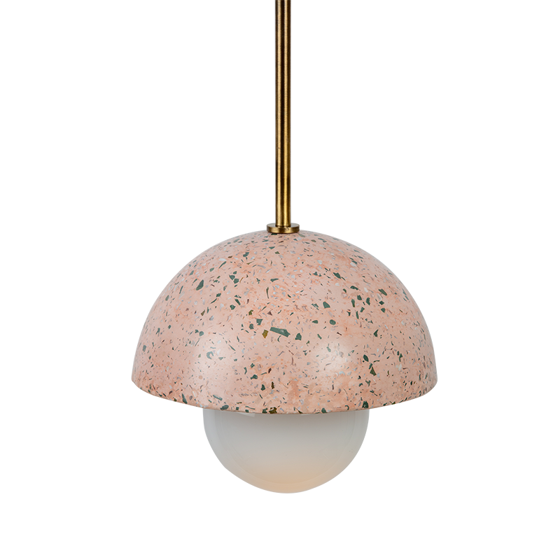 terrazo hanging lamp