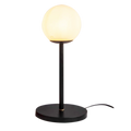 White Frosted Glass Shade Contemporary Table Lamp